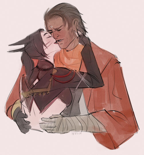 hafruning Gaius/Lena kiss hafruning Gaius/Lena kiss