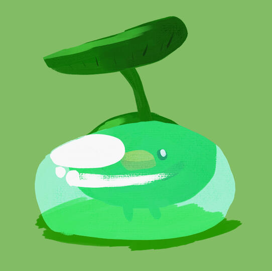 Korp admiring a water droplet Korp admiring a water droplet