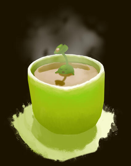 Green tea korpokkur Green tea korpokkur